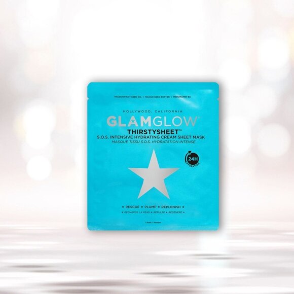 GlamGlow S.O.S. Thirstysheet Intensive Hydrating Cream Sheet Mask - 1 Sheet - Picture 2 of 4